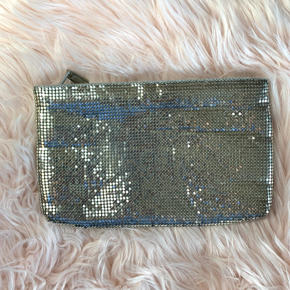 Silver Mesh Clutch